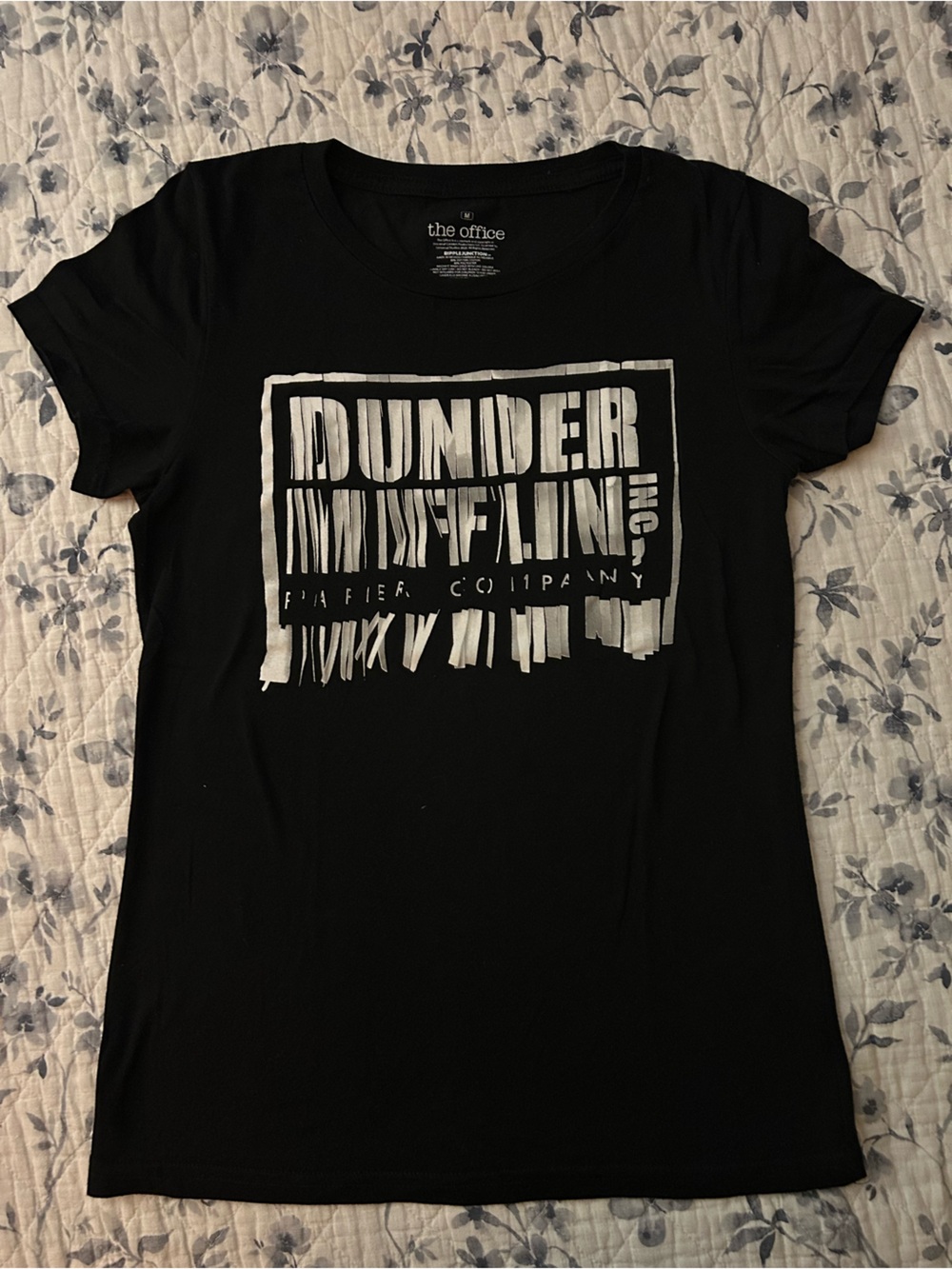 The Office Dunder Mifflin Black Graphic Tee - Women's M